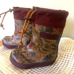 Bisgaard wool-lined toddler rain boot